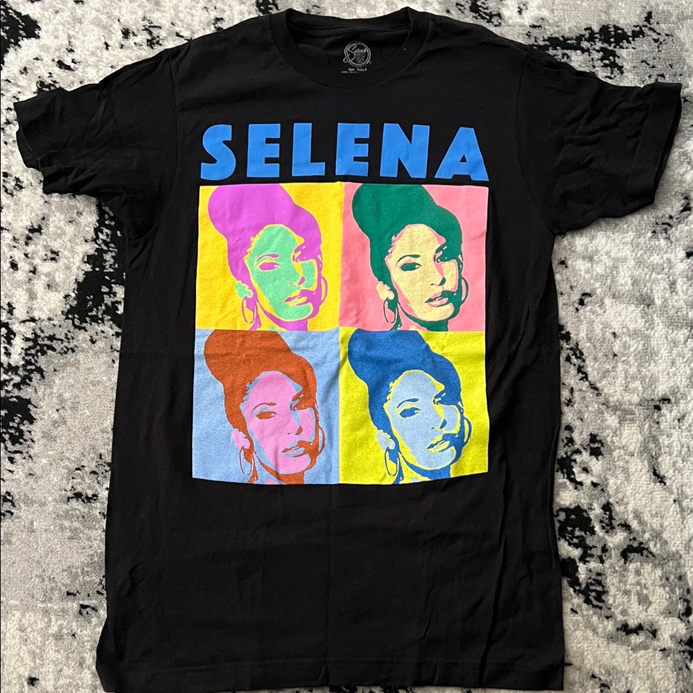 Selena Graphic Black T-Shirt